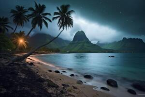 Dark Tropical Beachscape photo