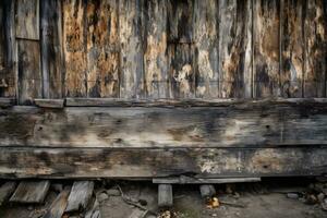 deteriorado de madera tablones antecedentes generativo ai foto