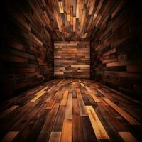 Exotic Luxurious Wooden Planks Texture Background Generative AI photo