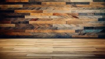 Exotic Luxurious Wooden Planks Texture Background Generative AI photo