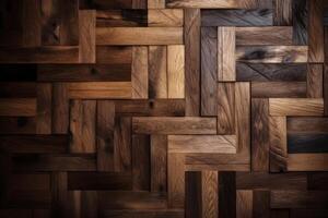 Exotic Luxurious Wooden Planks Texture Background Generative AI photo