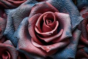 exótico desconocido Rosa textura antecedentes generativo ai foto