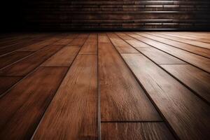 Glossy Wooden Planks Texture Background photo
