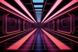 Glowing Otherwordly Architecture Design Photo