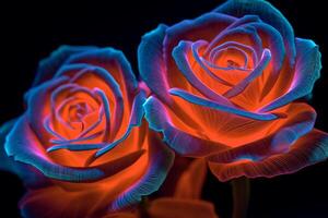Glowing Rose Texture Background photo