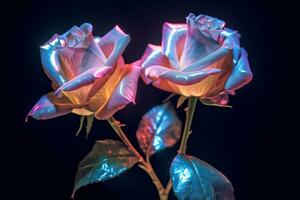 brillante Rosa textura antecedentes generativo ai foto