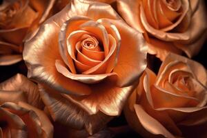 Golden Roses Texture Backgroud photo