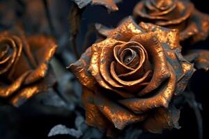 Gritty Roses Texture Background photo