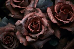 Gritty Roses Texture Background Generative AI photo