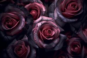 Gritty Roses Texture Background Generative AI photo