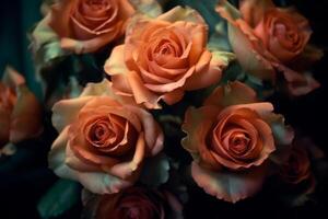Gritty Roses Texture Background photo
