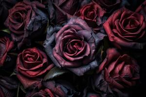 Gritty Roses Texture Background Generative AI photo