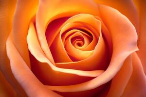 Orange Rose Texture Background Generative AI photo