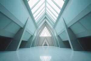 Otherworldly Minimalist Architecture Design Photo Generative AI