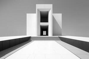 Otherworldly Minimalist Architecture Design Photo Generative AI