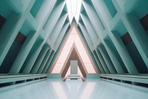 Otherworldly Minimalist Architecture Design Photo Generative AI