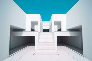 Otherworldly Minimalist Architecture Design Photo Generative AI