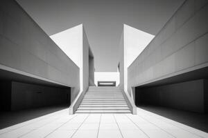 Otherworldly Minimalist Architecture Design Photo Generative AI