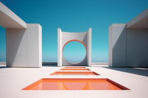 Otherworldly Minimalist Architecture Design Photo