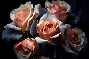 Pink Rose Texture Background photo