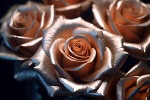 Platinum Rose Texture Background photo
