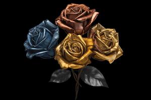 Platinum Rose Texture Background photo