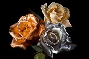 Platinum Rose Texture Background photo