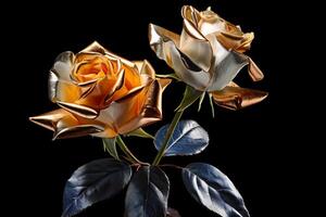 Platinum Rose Texture Background photo