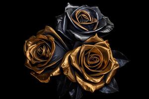 Platinum Rose Texture Background Generative AI photo