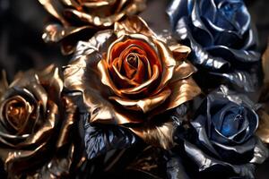 Platinum Rose Texture Background photo