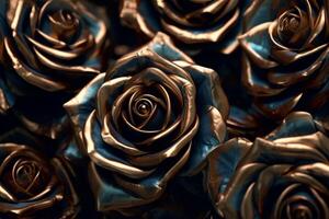 Platinum Rose Texture Background Generative AI photo