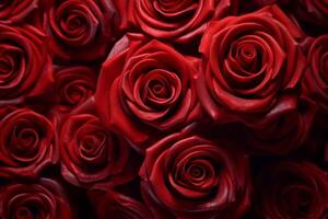 Red Roses Texture Background photo