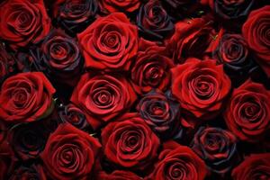 Red Roses Texture Background photo