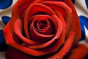 Red White and Blue Rose Texture Background photo