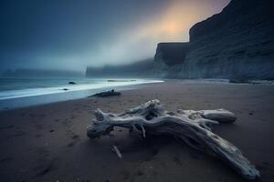 Scenic Dark Beachscape photo