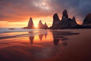 Otherwordly Scenic Beachscape photo
