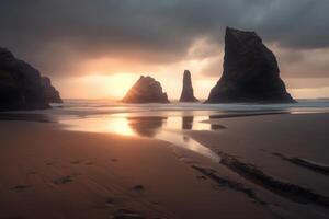 Otherwordly Scenic Beachscape photo