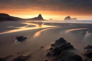 Otherwordly Scenic Beachscape photo