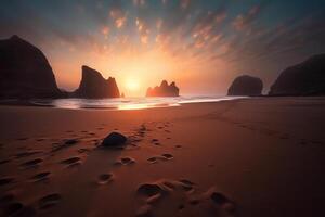Otherwordly Scenic Beachscape photo