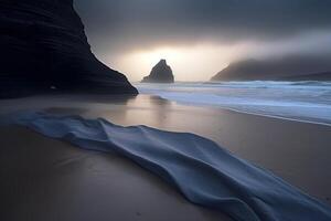 Otherwordly Scenic Beachscape photo