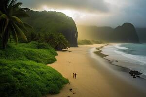 Tropical Beach Afternoon Landscape photo