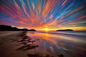 Scenic Twilight Beachscape photo