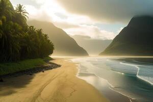 Tropical Beach Afternoon Landscape photo