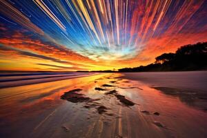 Scenic Twilight Beachscape photo