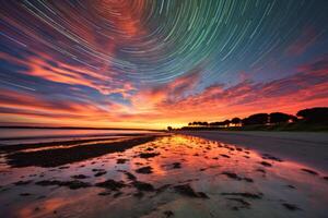 Scenic Twilight Beachscape photo