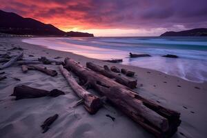 Scenic Twilight Beachscape photo