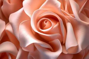 Silky Rose Texture Background Generative AI photo