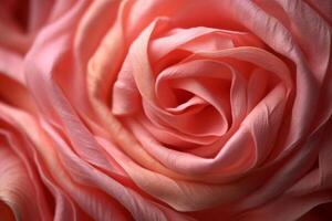 Silky Rose Texture Background Generative AI photo