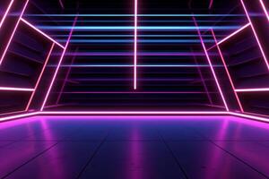 Sleek Modern Geometric Glowing Shapes Outline Background photo