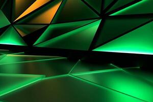 Sleek Modern Geometric Glowing Shapes Outline Background photo